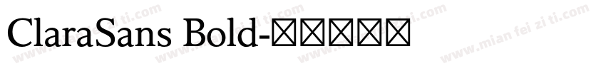ClaraSans Bold字体转换